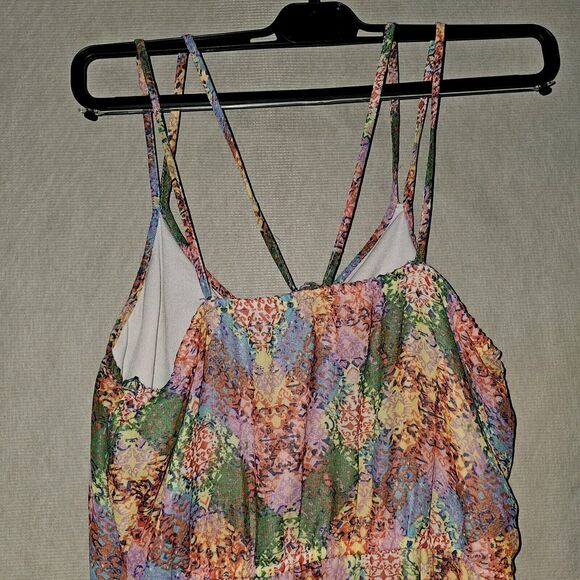 Forever 21 Double Slit Maxi Dress Size Medium Fairycore Whimsical Boho Chic - Picture 10 of 12